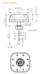 Roof-mounted puck antenna diagram